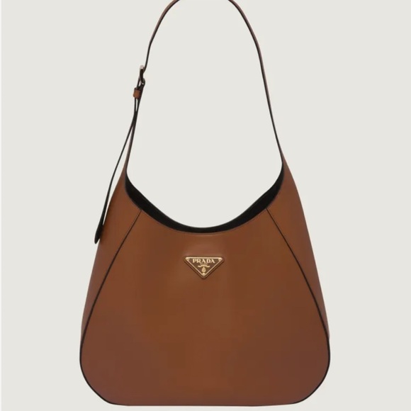 Prada Handbags - PRADA City Maxi Leather Hobo Bag